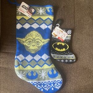 Star Wars Yoda and Batman Stocking Set